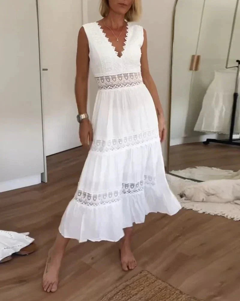 Vestito Cristina - in lino e cotone