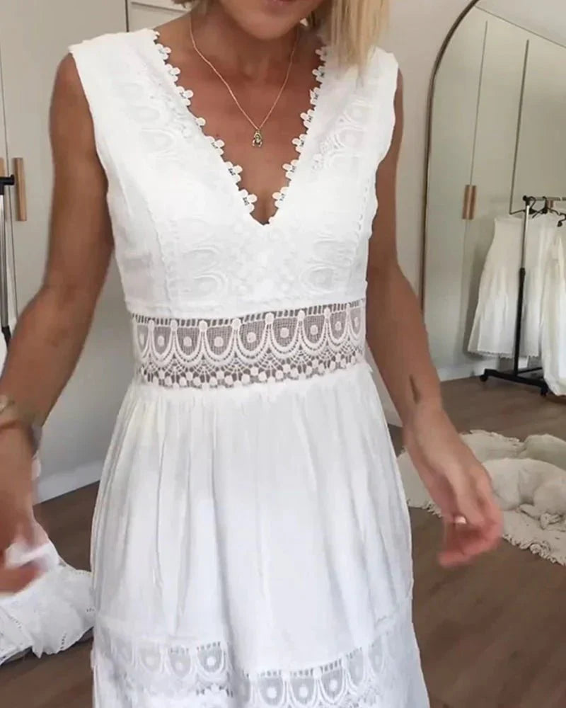 Vestito Cristina - in lino e cotone