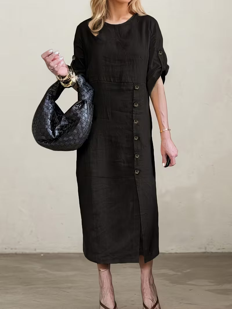 Vestito Paola - in cotone e lino