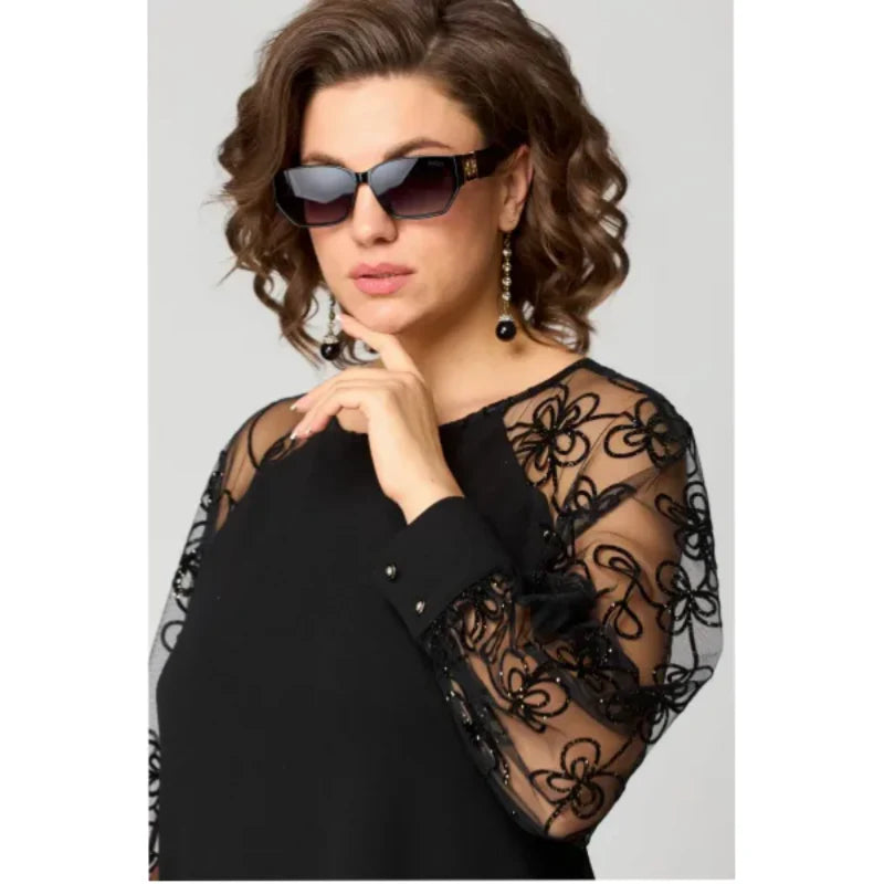 Vestito Laura - con dettagli floreali