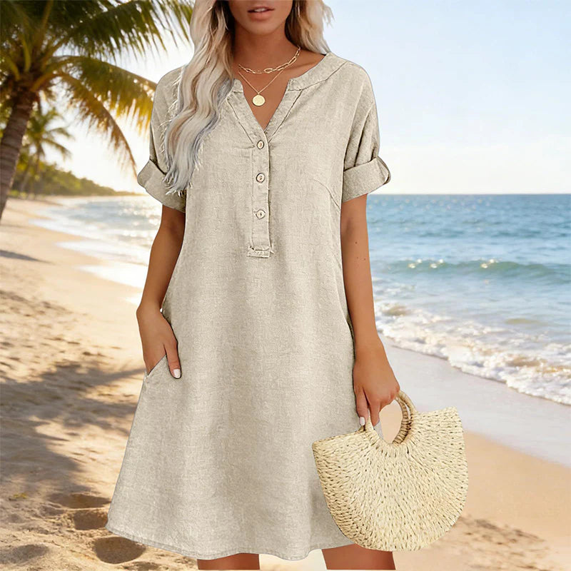 Vestito Alba - in lino e cotone