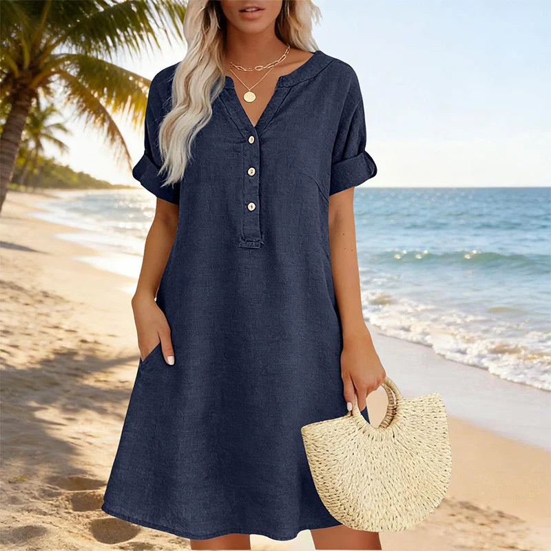 Vestito Alba - in lino e cotone