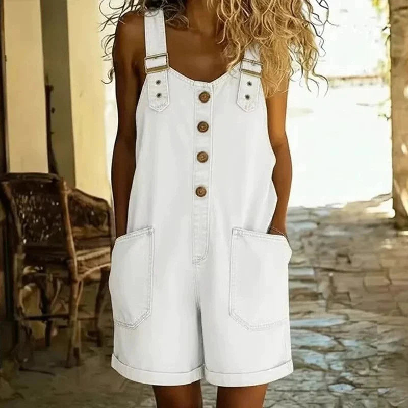 Tuta intera Melissa - in cotone demin leggero premium